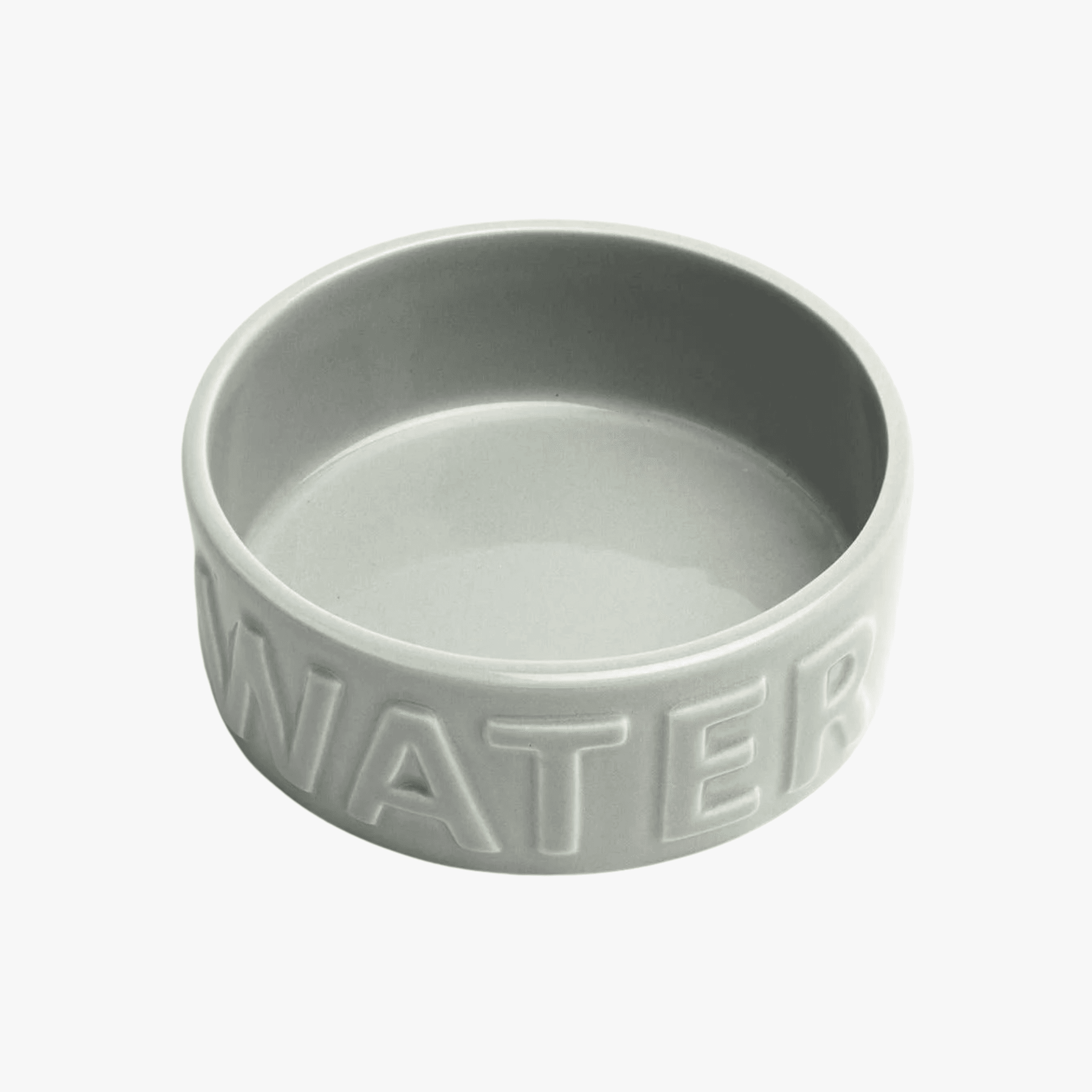 Klassisk "WATER" Hundeskål - Grå