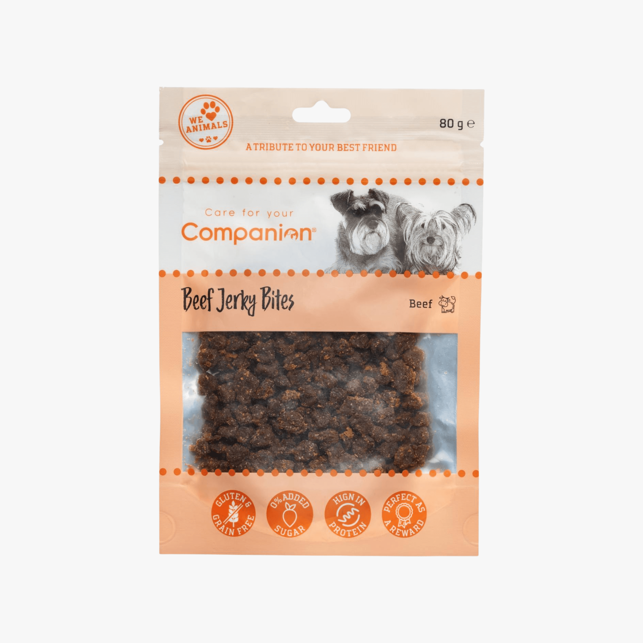 Beef Jerky Bites - Tørket oksekjøtt i biter 80g