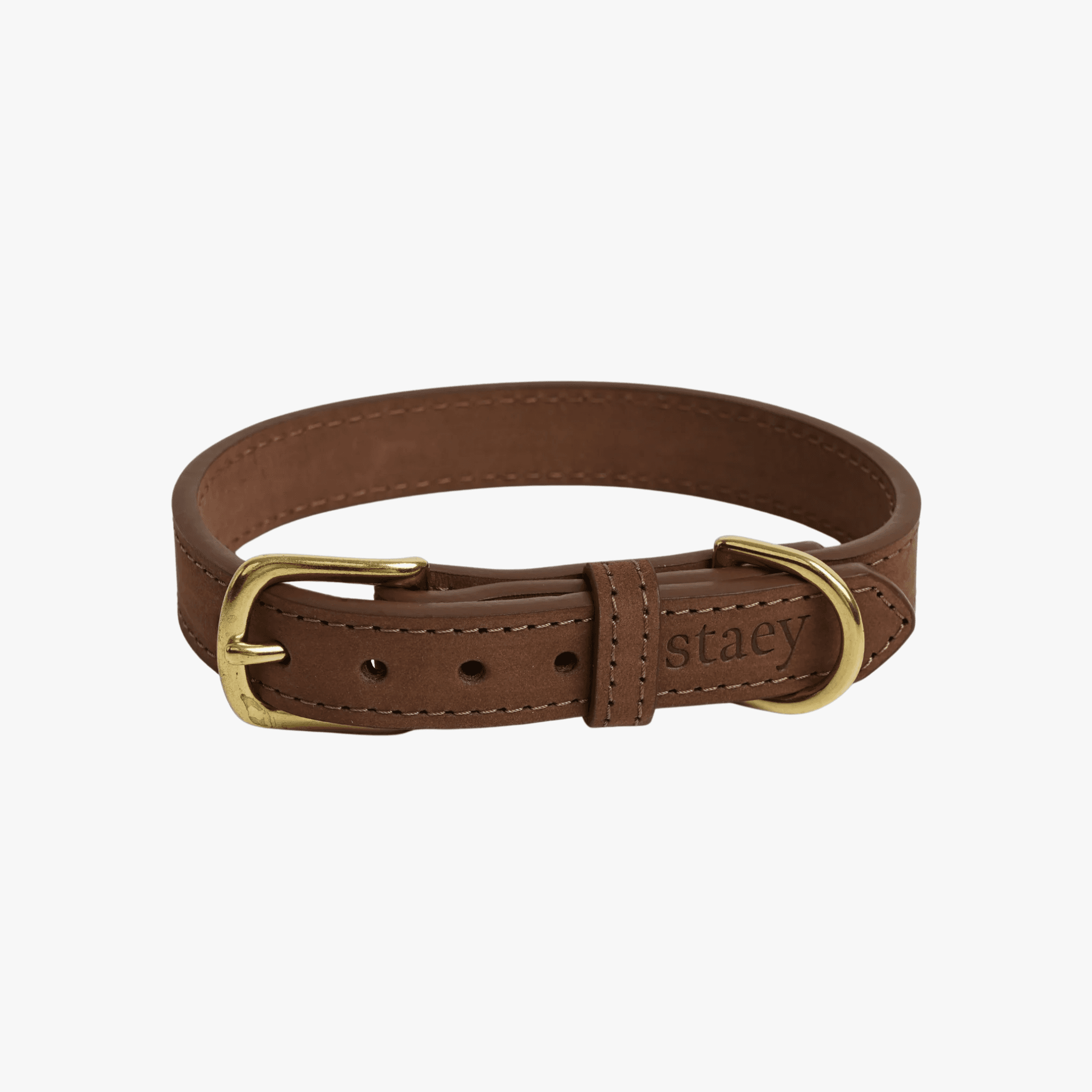 Grace - Skinn halsbånd | Chestnut