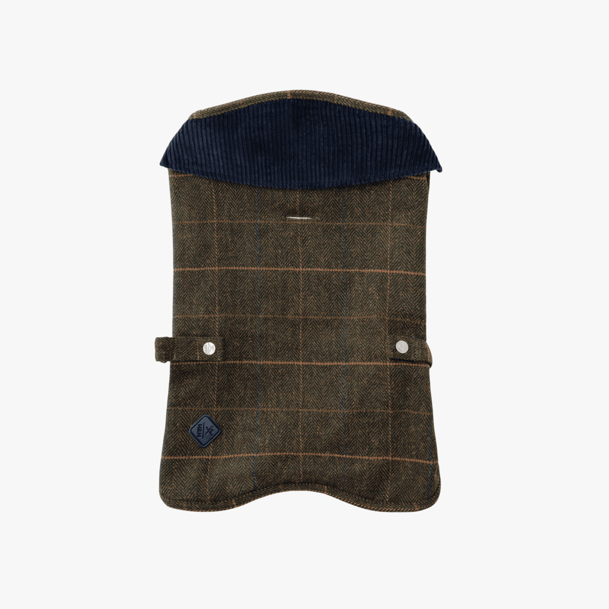 Hackett x Hugo & Hudson – Tweed hundejakke | Dark Green Checked Herringbone