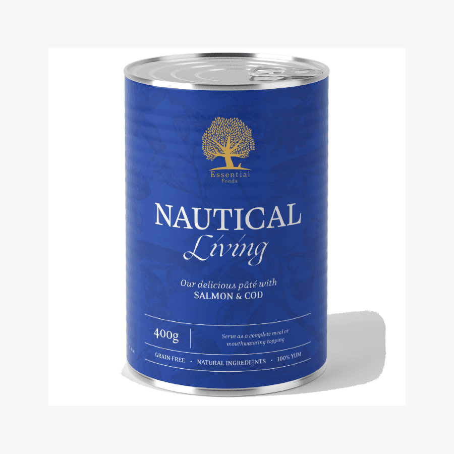 Essential Nautical Living – Våtfôr med laks og torsk | 400g