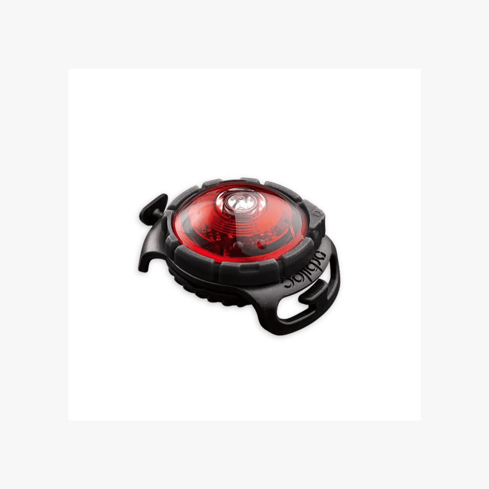 Safety light Dog Dual m/batteri - Rød