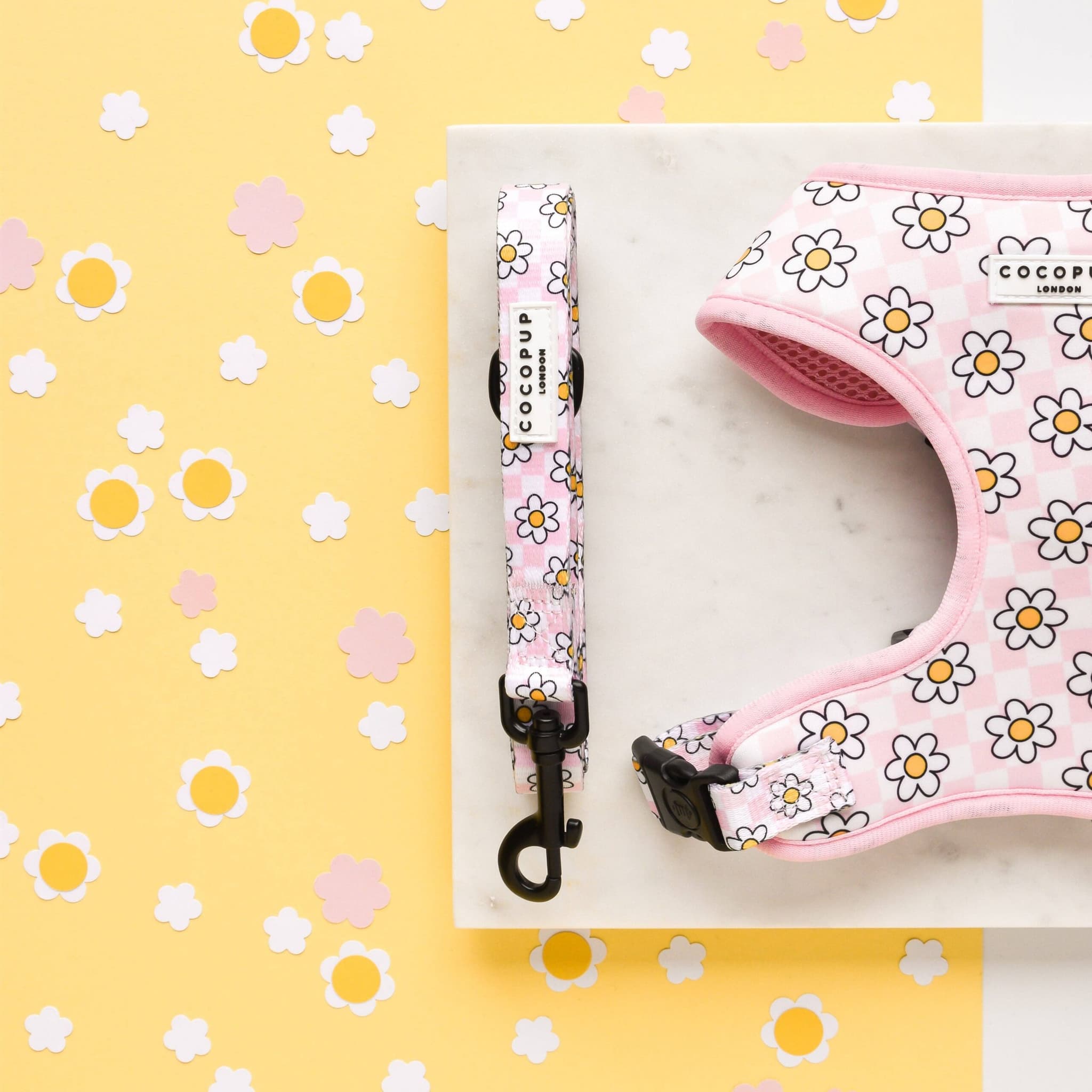 Daisy Gingham Rave - Hundekobbel i Blomstermønster 152 cm