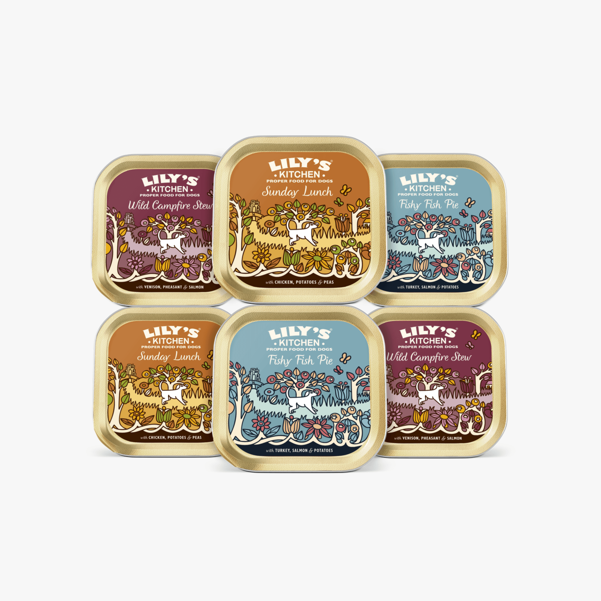 Lily’s Kitchen Grain Free Multipack – Våtfôr 6 x 150g (Kornfritt)