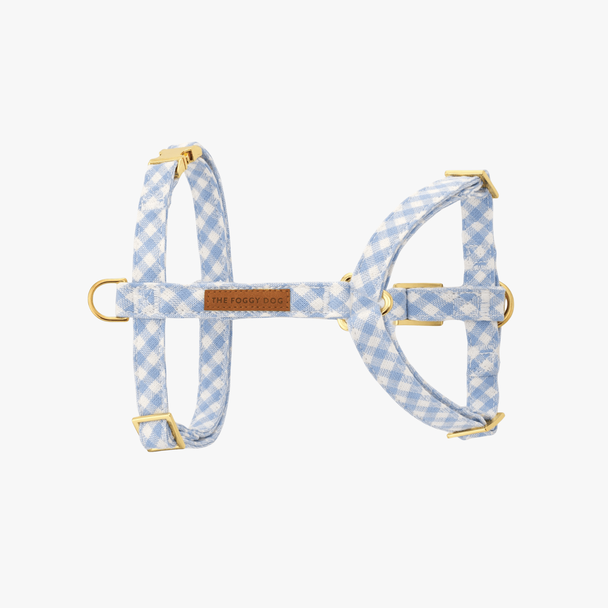 Sky Blue Gingham - Hundesele
