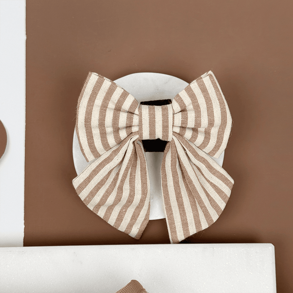 London Linen Stripes Sailor Bow Tie - Hundesløyfe