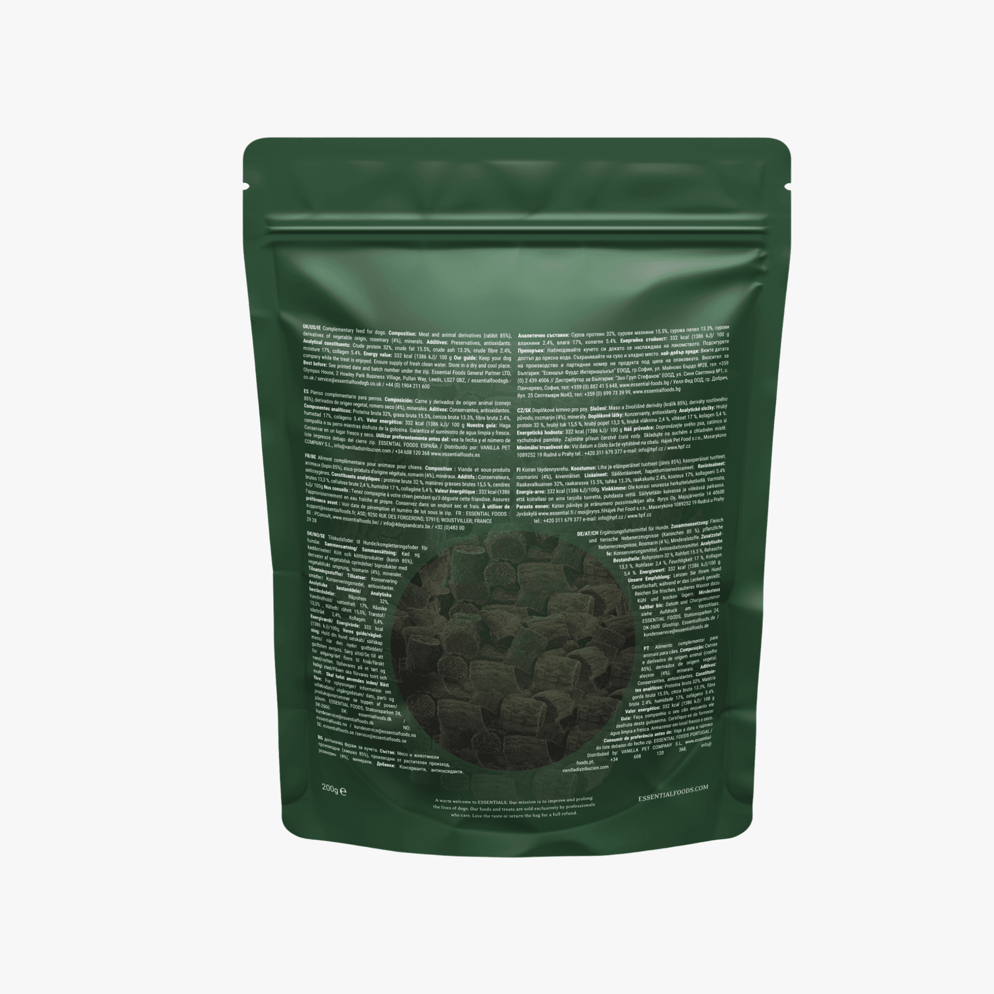 Rabbit & Rosemary Sensation - Chunky godbiter av kanin og rosmarin, 200g